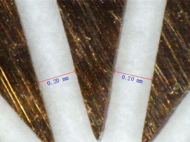 维星蚀刻腐蚀加工铍铜弹片局部